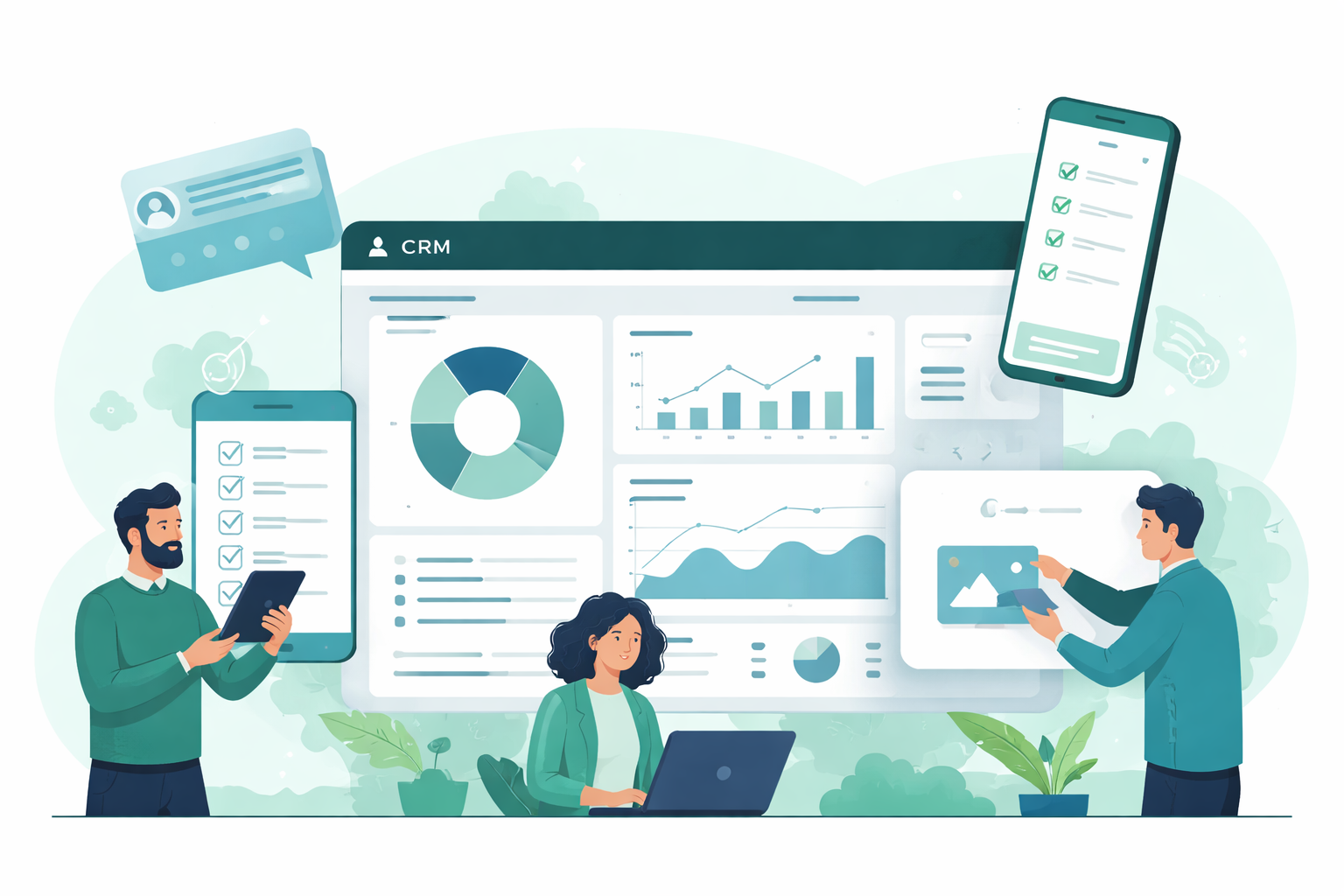 Præsentation af data i CRM